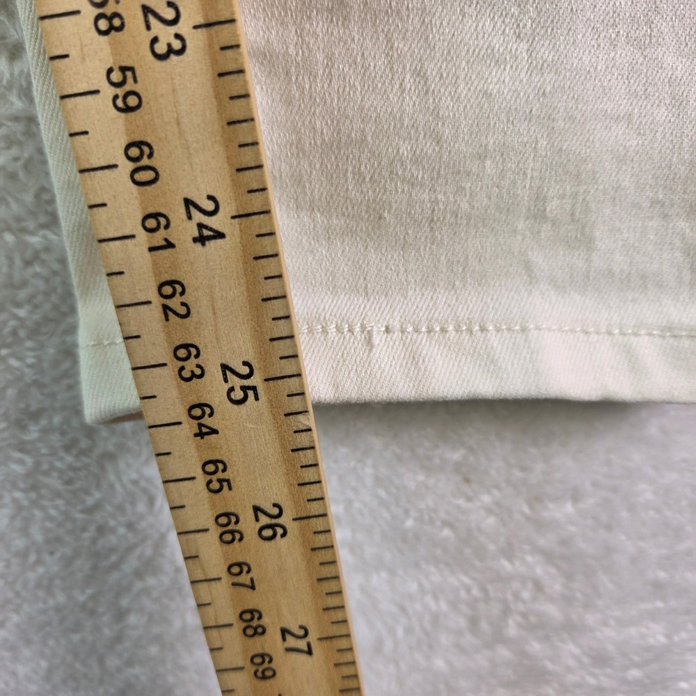 d.jeans Womens Cream Skinny Jeans Size 6 Repreve Stretch Denim Pants 3070 - Picture 6 of 8